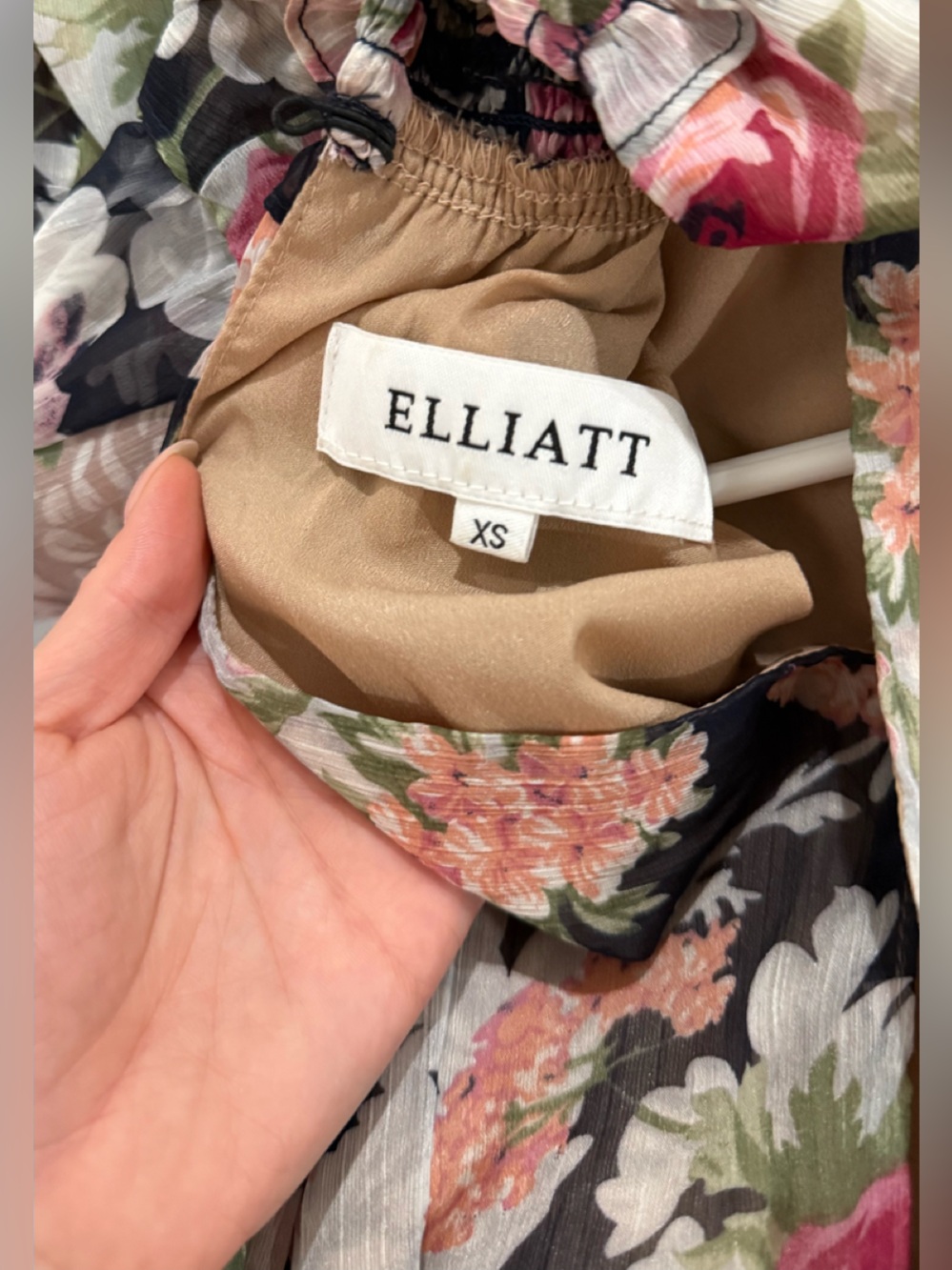 Elliatt Astrid Navy Floral Maxi Dress - Picture 8 of 8